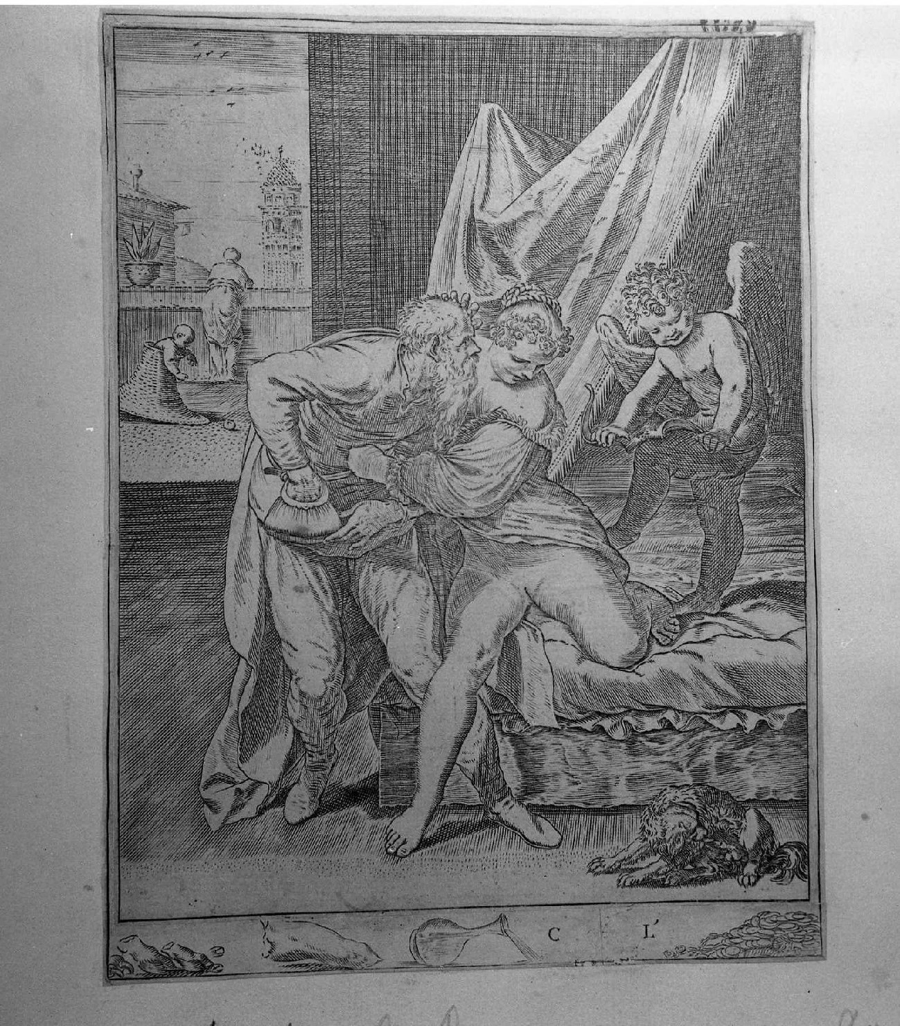 Il vecchio e la cortigiana - Pinacoteca Nazionale di Bologna